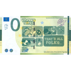 0 Euro biljet Looney Tunes That's all Folks